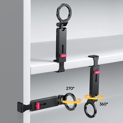 Ulanzi MA88 MagSafe対応 マグネット式ポータブル トラベルデスククリップ＆乗り物用スマホホルダー