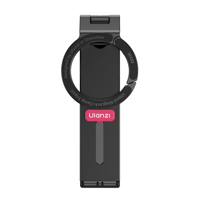 Ulanzi MA88 MagSafe対応 マグネット式ポータブル トラベルデスククリップ＆乗り物用スマホホルダー