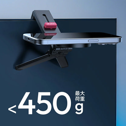 Ulanzi MA88 MagSafe対応 マグネット式ポータブル トラベルデスククリップ＆乗り物用スマホホルダー