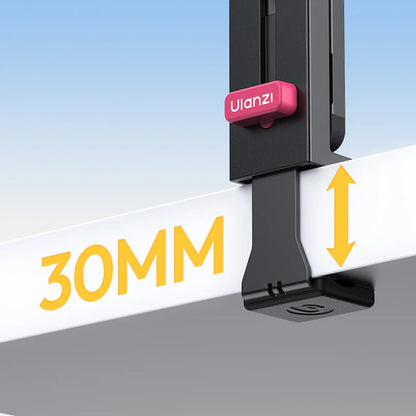 Ulanzi MA88 MagSafe対応 マグネット式ポータブル トラベルデスククリップ＆乗り物用スマホホルダー