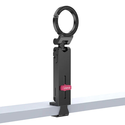 Ulanzi MA88 MagSafe対応 マグネット式ポータブル トラベルデスククリップ＆乗り物用スマホホルダー